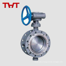 double flange metal sealing triple offest butterfly valve operation